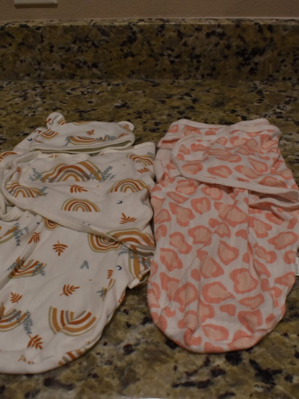 Pair of Organic Baby Swaddle Sleep Sacks - Newborn